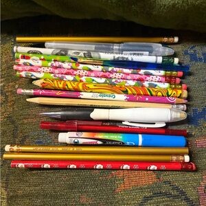 Colorful Assorted Pencils and Pens